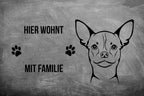 Chihuahua Kurzhaar 2 - Fußmatte - Schmutzfangmatte - 40 x 60 cm-Tierisch-tolle Geschenke-Tierisch-tolle-Geschenke