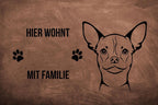 Chihuahua Kurzhaar 2 - Fußmatte - Schmutzfangmatte - 40 x 60 cm-Tierisch-tolle Geschenke-Tierisch-tolle-Geschenke