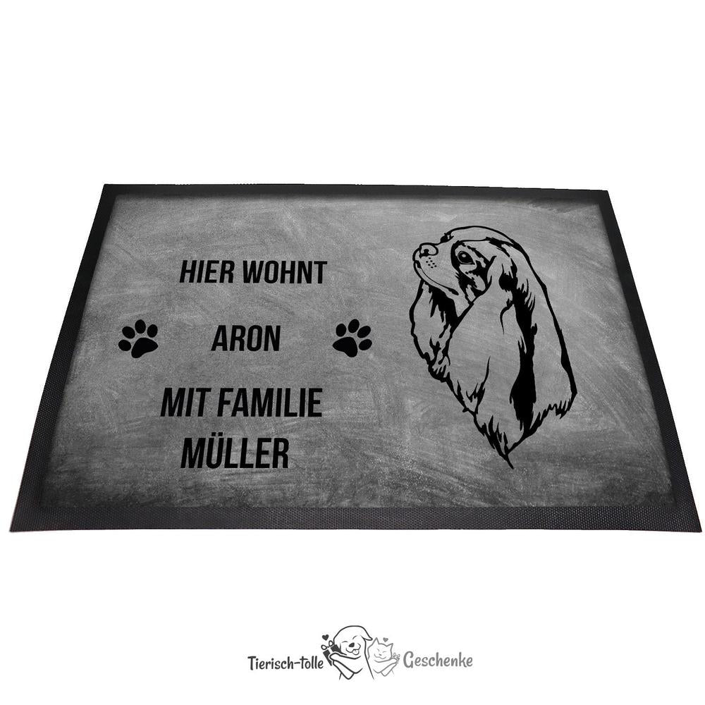 Cavalier King Charles Spaniel - Fußmatte - Schmutzfangmatte - 40 x 60 cm-Tierisch-tolle Geschenke-Tierisch-tolle-Geschenke