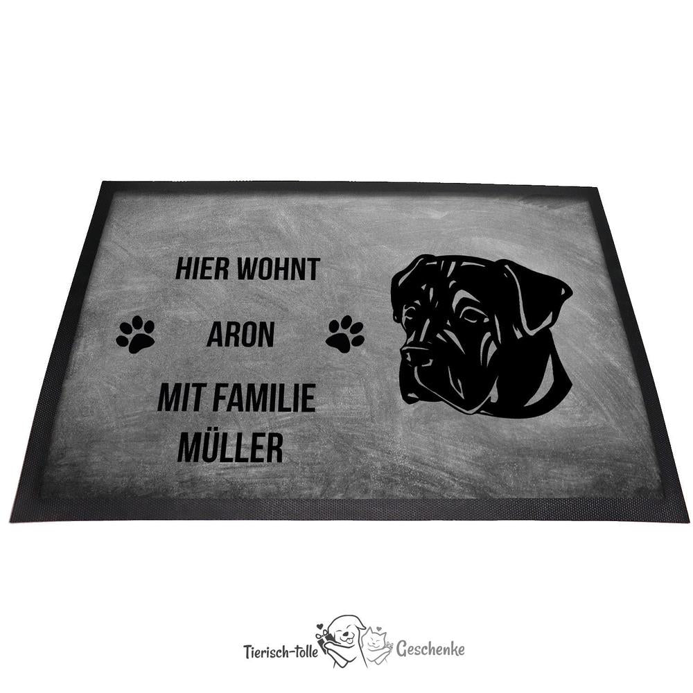 Cane Corso Italiano - Fußmatte - Schmutzfangmatte - 40 x 60 cm-Tierisch-tolle Geschenke-Tierisch-tolle-Geschenke