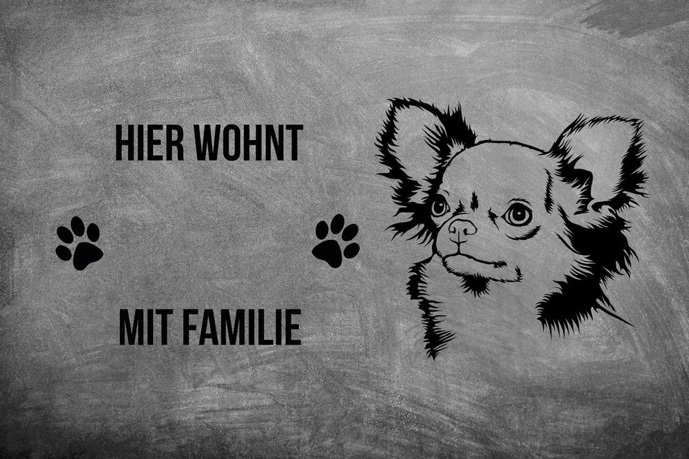 Chihuahua - Fußmatte - Schmutzfangmatte - 40 x 60 cm-Tierisch-tolle Geschenke-Tierisch-tolle-Geschenke
