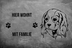 Cavalier King Charles Spaniel 2 - Fußmatte - Schmutzfangmatte - 40 x 60 cm-Tierisch-tolle Geschenke-Tierisch-tolle-Geschenke