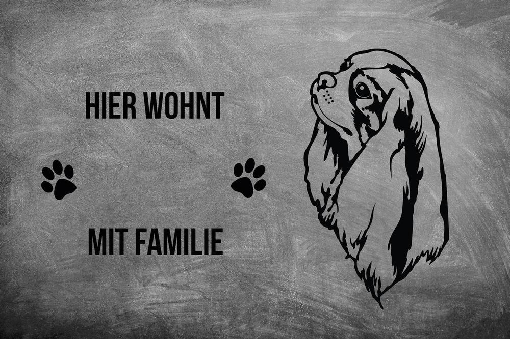 Cavalier King Charles Spaniel - Fußmatte - Schmutzfangmatte - 40 x 60 cm-Tierisch-tolle Geschenke-Tierisch-tolle-Geschenke