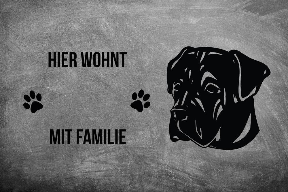 Cane Corso Italiano - Fußmatte - Schmutzfangmatte - 40 x 60 cm-Tierisch-tolle Geschenke-Tierisch-tolle-Geschenke