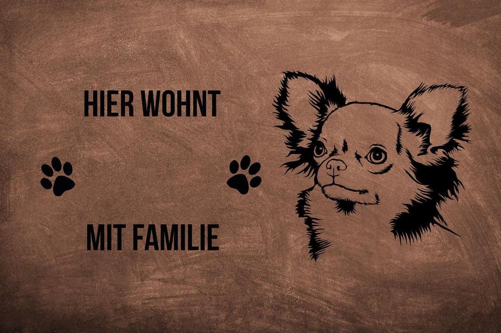 Chihuahua - Fußmatte - Schmutzfangmatte - 40 x 60 cm-Tierisch-tolle Geschenke-Tierisch-tolle-Geschenke