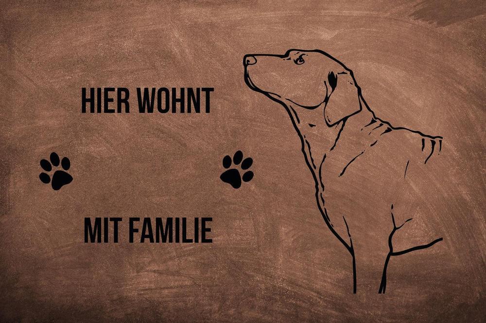 Chesapeake Retriever - Fußmatte - Schmutzfangmatte - 40 x 60 cm-Tierisch-tolle Geschenke-Tierisch-tolle-Geschenke