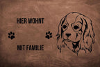 Cavalier King Charles Spaniel 2 - Fußmatte - Schmutzfangmatte - 40 x 60 cm-Tierisch-tolle Geschenke-Tierisch-tolle-Geschenke