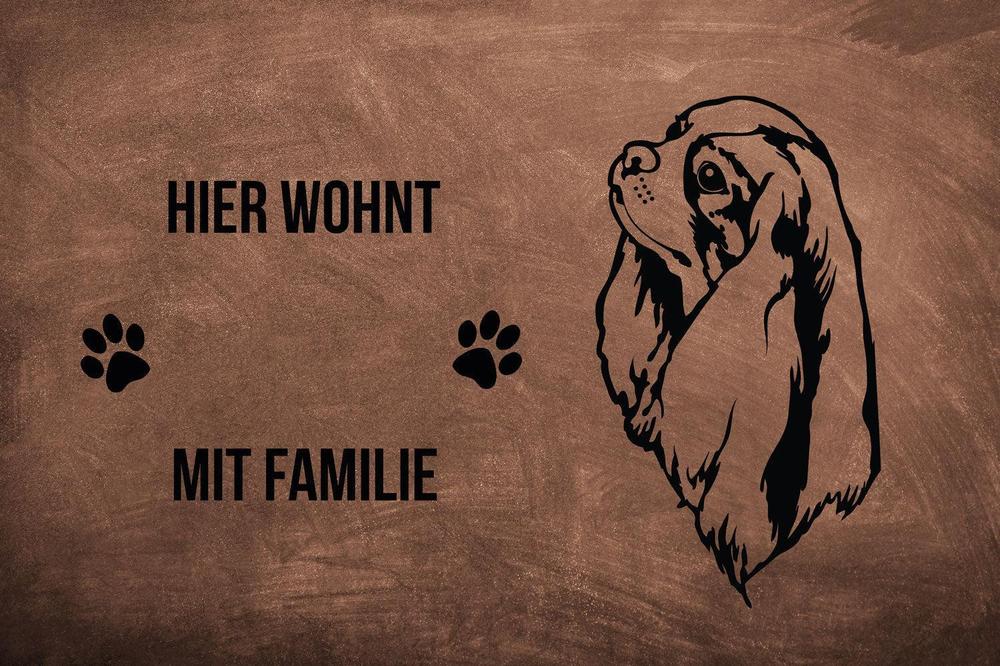 Cavalier King Charles Spaniel - Fußmatte - Schmutzfangmatte - 40 x 60 cm-Tierisch-tolle Geschenke-Tierisch-tolle-Geschenke