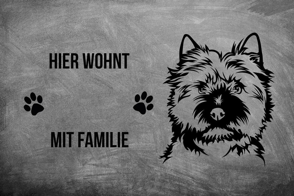 Cairn Terrier - Fußmatte - Schmutzfangmatte - 40 x 60 cm-Tierisch-tolle Geschenke-Tierisch-tolle-Geschenke
