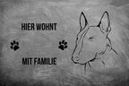Bullterrier 3 - Fußmatte - Schmutzfangmatte - 40 x 60 cm-Tierisch-tolle Geschenke-Tierisch-tolle-Geschenke