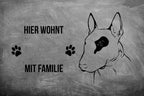Bullterrier 2 - Fußmatte - Schmutzfangmatte - 40 x 60 cm-Tierisch-tolle Geschenke-Tierisch-tolle-Geschenke