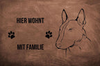 Bullterrier 3 - Fußmatte - Schmutzfangmatte - 40 x 60 cm-Tierisch-tolle Geschenke-Tierisch-tolle-Geschenke