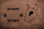 Bullterrier 2 - Fußmatte - Schmutzfangmatte - 40 x 60 cm-Tierisch-tolle Geschenke-Tierisch-tolle-Geschenke