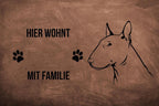Bullterrier - Fußmatte - Schmutzfangmatte - 40 x 60 cm-Tierisch-tolle Geschenke-Tierisch-tolle-Geschenke