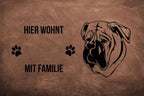 Bullmastiff 2 - Fußmatte - Schmutzfangmatte - 40 x 60 cm-Tierisch-tolle Geschenke-Tierisch-tolle-Geschenke