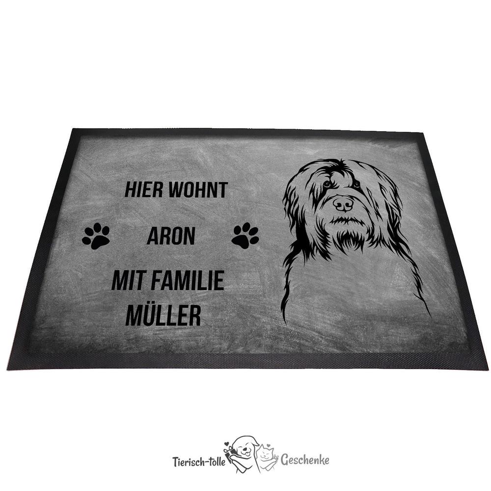 Briard 2 - Fußmatte - Schmutzfangmatte - 40 x 60 cm-Tierisch-tolle Geschenke-Tierisch-tolle-Geschenke