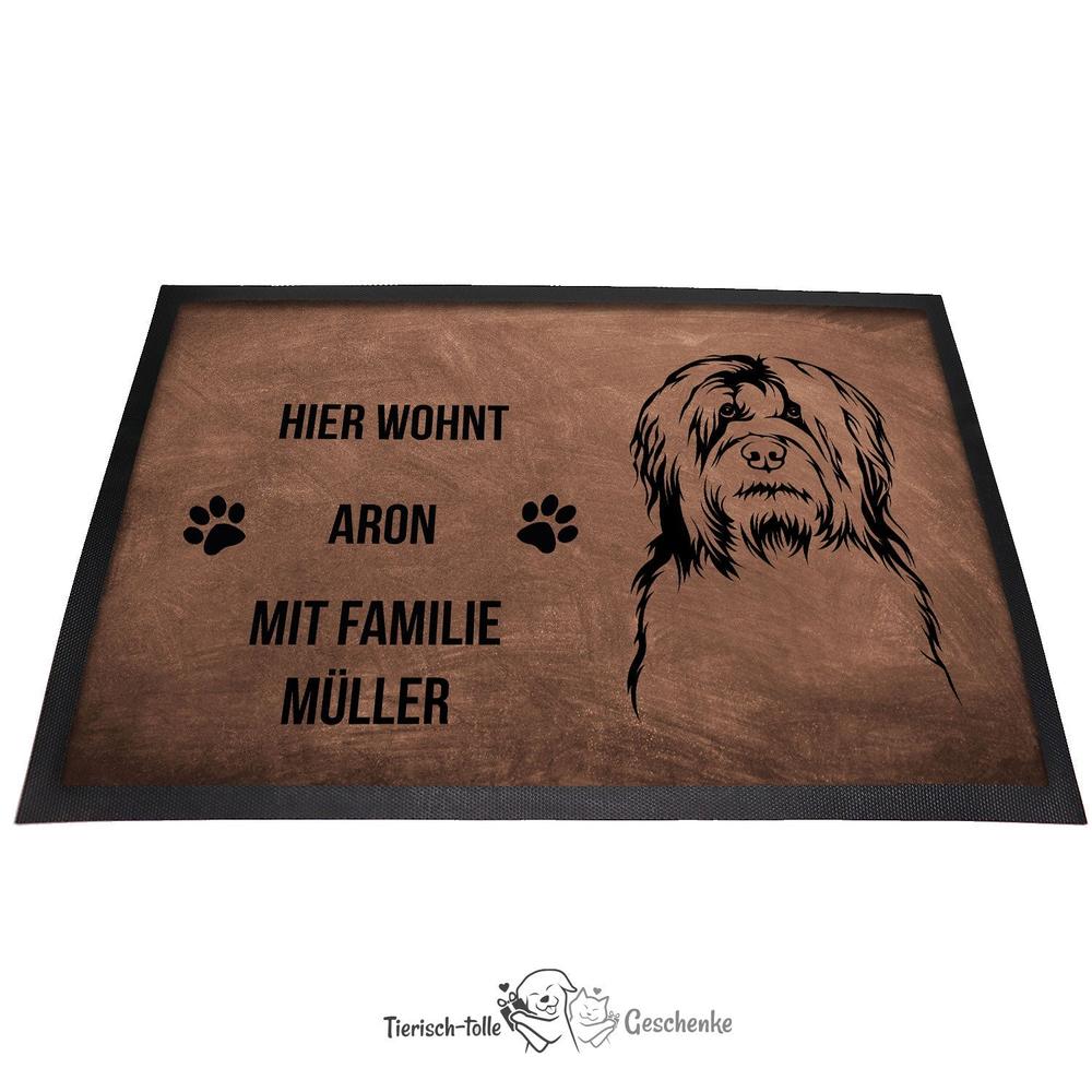 Briard 2 - Fußmatte - Schmutzfangmatte - 40 x 60 cm-Tierisch-tolle Geschenke-Tierisch-tolle-Geschenke