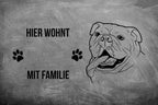 Bulldogge 2 - Fußmatte - Schmutzfangmatte - 40 x 60 cm-Tierisch-tolle Geschenke-Tierisch-tolle-Geschenke