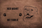 Bulldogge 2 - Fußmatte - Schmutzfangmatte - 40 x 60 cm-Tierisch-tolle Geschenke-Tierisch-tolle-Geschenke