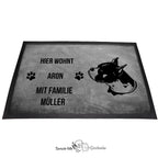 Boxer 1 - Fußmatte - Schmutzfangmatte - 40 x 60 cm-Tierisch-tolle Geschenke-Tierisch-tolle-Geschenke