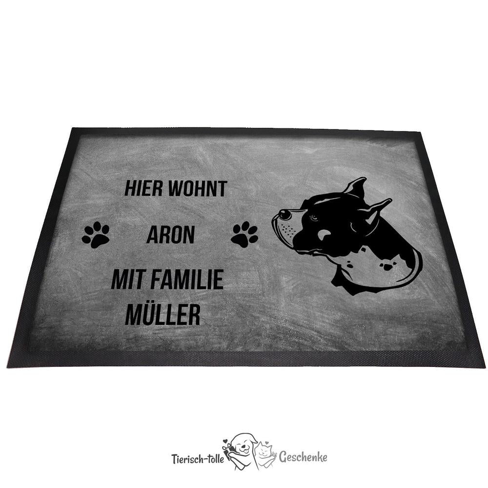 Boxer 1 - Fußmatte - Schmutzfangmatte - 40 x 60 cm-Tierisch-tolle Geschenke-Tierisch-tolle-Geschenke