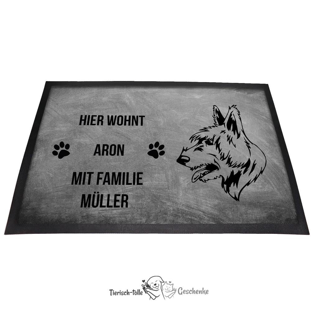 Bouvier des Flandres - Fußmatte - Schmutzfangmatte - 40 x 60 cm-Tierisch-tolle Geschenke-Tierisch-tolle-Geschenke