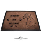 Boxer 2 - Fußmatte - Schmutzfangmatte - 40 x 60 cm-Tierisch-tolle Geschenke-Tierisch-tolle-Geschenke