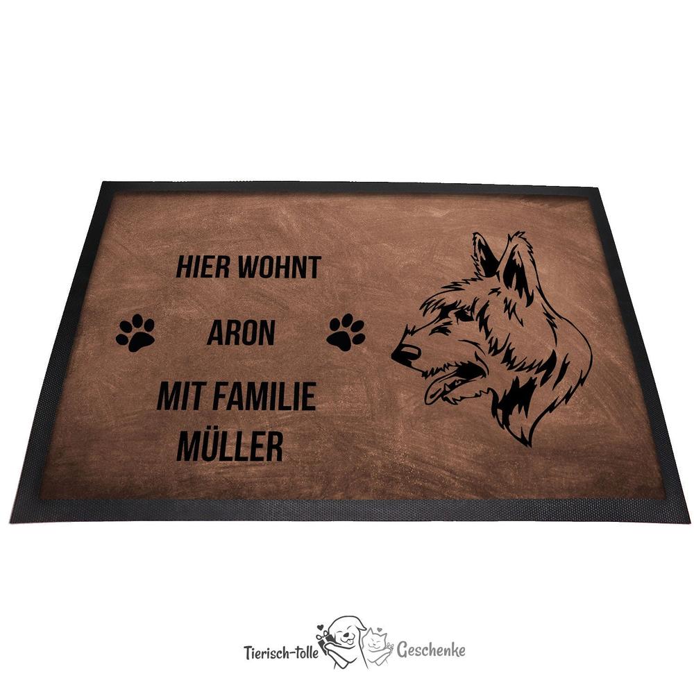 Bouvier des Flandres - Fußmatte - Schmutzfangmatte - 40 x 60 cm-Tierisch-tolle Geschenke-Tierisch-tolle-Geschenke