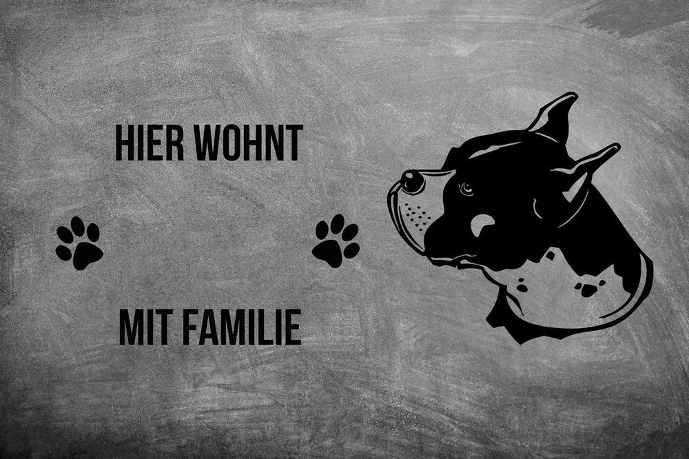 Boxer 1 - Fußmatte - Schmutzfangmatte - 40 x 60 cm-Tierisch-tolle Geschenke-Tierisch-tolle-Geschenke