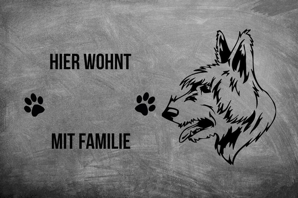 Bouvier des Flandres - Fußmatte - Schmutzfangmatte - 40 x 60 cm-Tierisch-tolle Geschenke-Tierisch-tolle-Geschenke