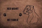 Boxer 2 - Fußmatte - Schmutzfangmatte - 40 x 60 cm-Tierisch-tolle Geschenke-Tierisch-tolle-Geschenke