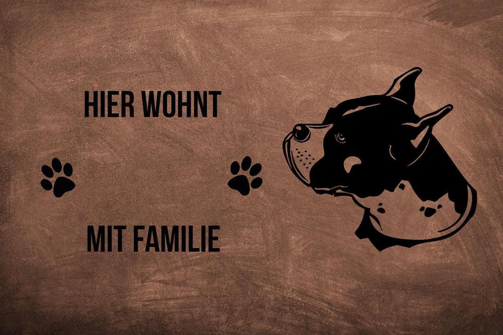 Boxer 1 - Fußmatte - Schmutzfangmatte - 40 x 60 cm-Tierisch-tolle Geschenke-Tierisch-tolle-Geschenke