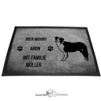 Border Collie 1 - Fußmatte - Schmutzfangmatte - 40 x 60 cm-Tierisch-tolle Geschenke-Tierisch-tolle-Geschenke