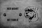 Border Terrier - Fußmatte - Schmutzfangmatte - 40 x 60 cm-Tierisch-tolle Geschenke-Tierisch-tolle-Geschenke