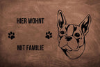 Boston Terrier 2 - Fußmatte - Schmutzfangmatte - 40 x 60 cm-Tierisch-tolle Geschenke-Tierisch-tolle-Geschenke