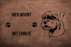 Border Terrier - Fußmatte - Schmutzfangmatte - 40 x 60 cm-Tierisch-tolle Geschenke-Tierisch-tolle-Geschenke