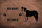 Border Collie 1 - Fußmatte - Schmutzfangmatte - 40 x 60 cm-Tierisch-tolle Geschenke-Tierisch-tolle-Geschenke