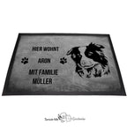 Border Collie - Fußmatte - Schmutzfangmatte - 40 x 60 cm-Tierisch-tolle Geschenke-Tierisch-tolle-Geschenke