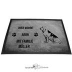 Bloodhound 3 - Fußmatte - Schmutzfangmatte - 40 x 60 cm-Tierisch-tolle Geschenke-Tierisch-tolle-Geschenke