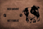 Border Collie - Fußmatte - Schmutzfangmatte - 40 x 60 cm-Tierisch-tolle Geschenke-Tierisch-tolle-Geschenke