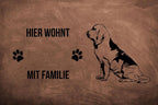 Bloodhound 3 - Fußmatte - Schmutzfangmatte - 40 x 60 cm-Tierisch-tolle Geschenke-Tierisch-tolle-Geschenke