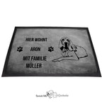 Bloodhound 2 - Fußmatte - Schmutzfangmatte - 40 x 60 cm-Tierisch-tolle Geschenke-Tierisch-tolle-Geschenke