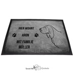 Bloodhound - Fußmatte - Schmutzfangmatte - 40 x 60 cm-Tierisch-tolle Geschenke-Tierisch-tolle-Geschenke