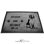 Bernhardiner 1 - Fußmatte - Schmutzfangmatte - 40 x 60 cm-Tierisch-tolle Geschenke-Tierisch-tolle-Geschenke