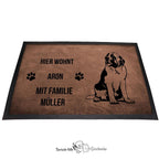 Bernhardiner 1 - Fußmatte - Schmutzfangmatte - 40 x 60 cm-Tierisch-tolle Geschenke-Tierisch-tolle-Geschenke
