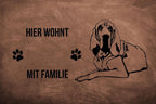 Bloodhound 2 - Fußmatte - Schmutzfangmatte - 40 x 60 cm-Tierisch-tolle Geschenke-Tierisch-tolle-Geschenke