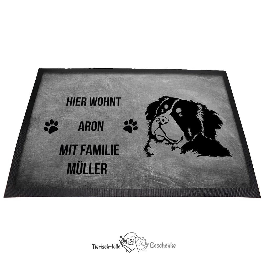 Berner Sennenhund - Fußmatte - Schmutzfangmatte - 40 x 60 cm-Tierisch-tolle Geschenke-Tierisch-tolle-Geschenke