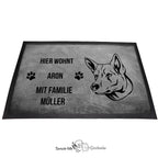 Berger Blanc Suisse Weißer Schäferhund - Fußmatte - Schmutzfangmatte - 40 x 60 cm-Tierisch-tolle Geschenke-Tierisch-tolle-Geschenke