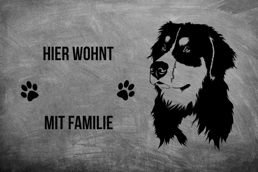 Berner Sennenhund 1 - Fußmatte - Schmutzfangmatte - 40 x 60 cm-Tierisch-tolle Geschenke-Tierisch-tolle-Geschenke