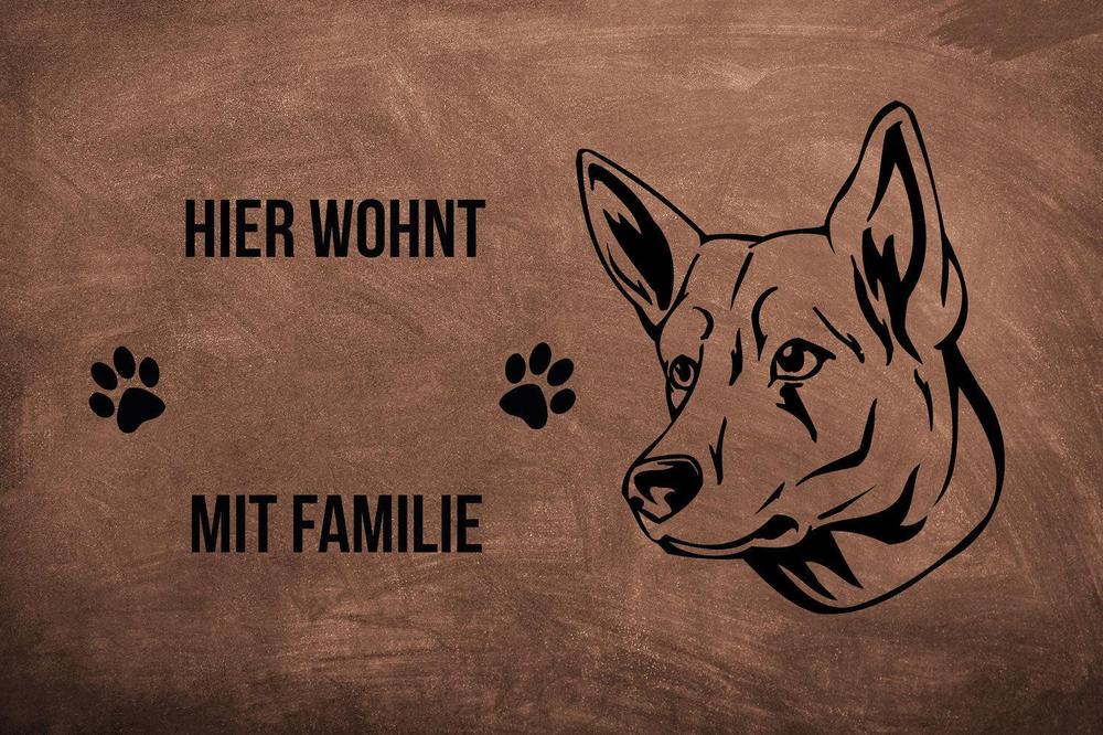 Berger Blanc Suisse Weißer Schäferhund - Fußmatte - Schmutzfangmatte - 40 x 60 cm-Tierisch-tolle Geschenke-Tierisch-tolle-Geschenke